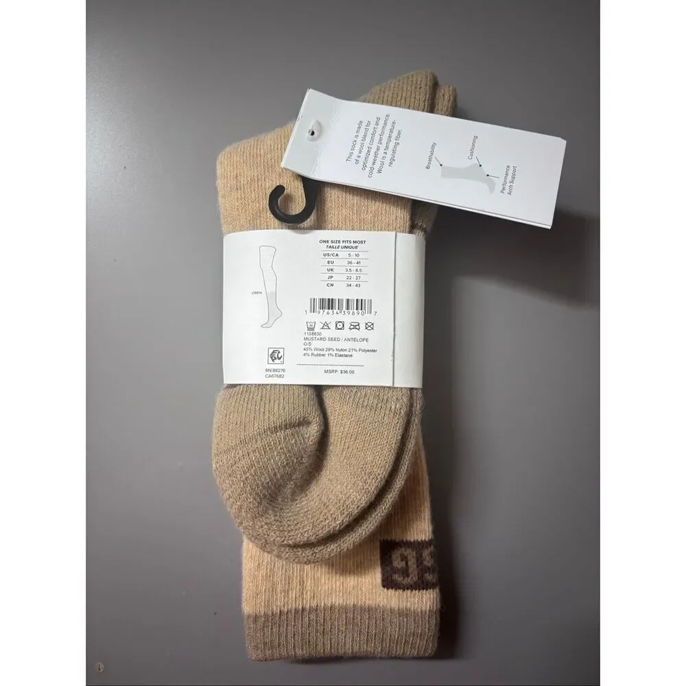 UGG Women’s Luann winter boot dock mustard seed antelope OS new
